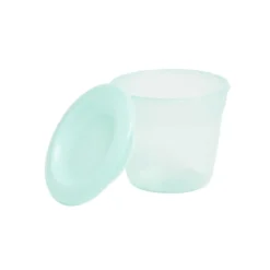 Pot avec couvercle pour snack en plastique rose 110ml (lot de 3)