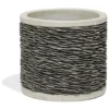 Pot ciment effet parement ardoise Ø34cm