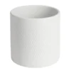 Pot de fleur gris clair motif nid d'abeille 3,85L Ø19xH17,5 cm - Capri
