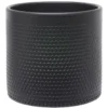 Pot de fleur noir mat motif nid d'abeille 3,85L Ø19xH17,5 cm - Capri