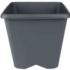 Pot de jardin carré Chorus gris anthracite 15,2 L