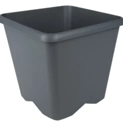 Pot de jardin carré Chorus gris anthracite 15,2 L
