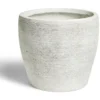 Pot fibre d'argile blanc Ø35xH32cm