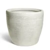 Pot fibre d'argile blanc Ø55xH50cm