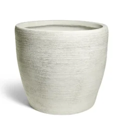 Pot fibre d'argile blanc Ø55xH50cm