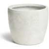 Pot fibre d'argile blanc Ø27xH24cm