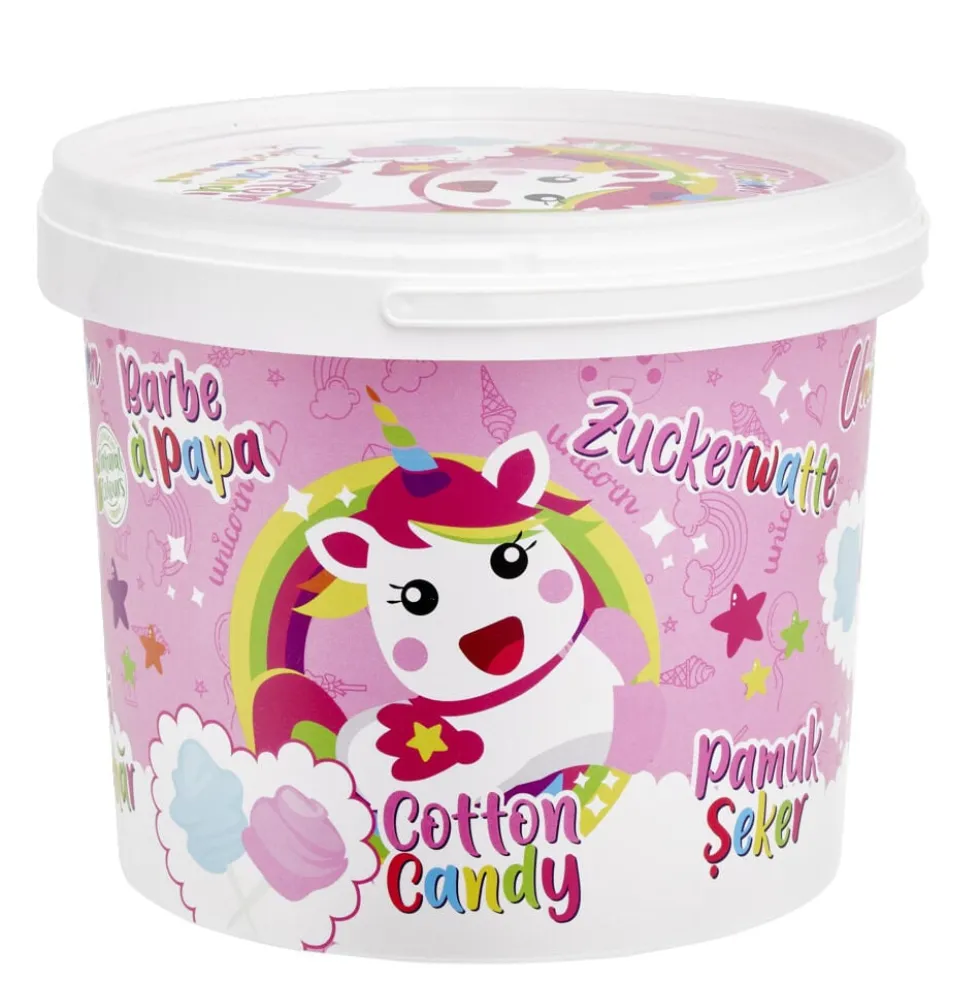 Pot licorne barbe à papa x8 rose et bleue 150gr
