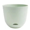Pot rond avec réserve d'eau plastique vert Ø29,5xH25,8cm