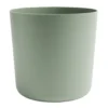 Pot rond cylindrique plastique vert sauge Ø30xH29cm