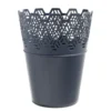 Pot rond plastique gris foncé Ø14xH18cm