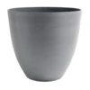 Pot rond plastique gris Ø37,8xH36cm