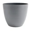 Pot rond plastique gris Ø28,8xH25cm