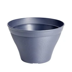 Pot rond pour plante en plastique orange Ø40xH25,5cm