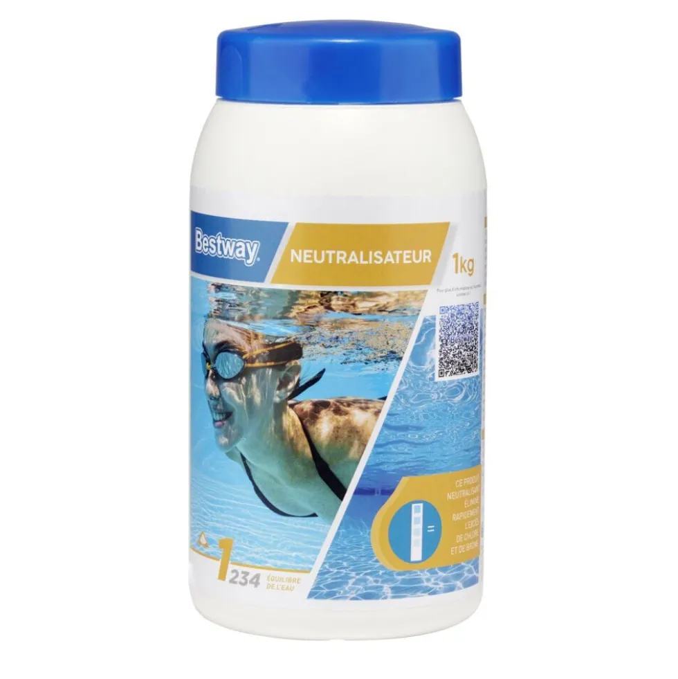 Poudre neutraliseur piscine chlore brome 1kg