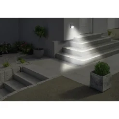 Projecteur mural détecteur mouvement solaire 24LED 120lm 11x11xH6cm
