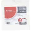 Protège matelas jetable 2 places blanc x2