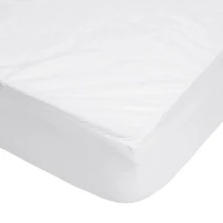 Protège matelas tissu bouclette blanc 90x190cm