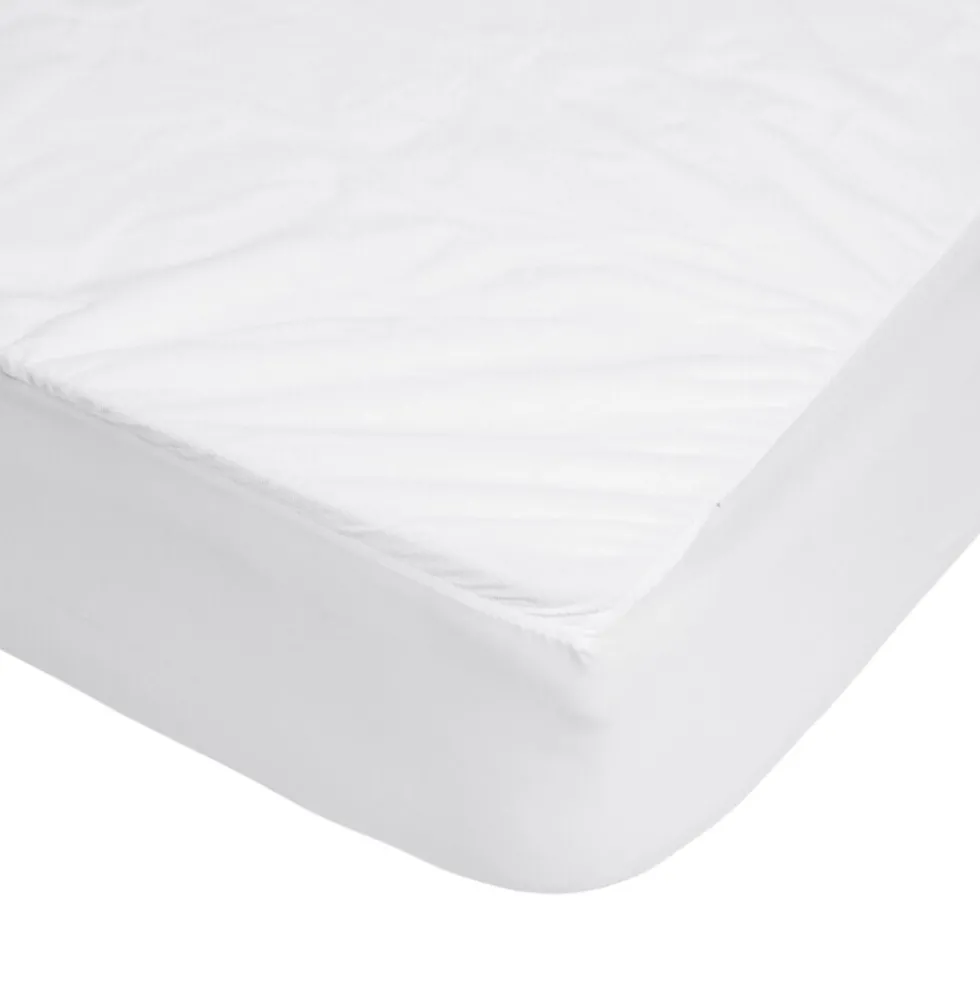 Protège matelas tissu bouclette blanc 90x190cm