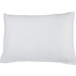 Protège oreiller anti acariens molleton rectangulaire blanc