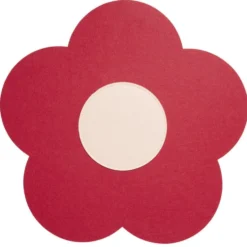 Protège-poêle x3 feutrine forme fleur Ø38cm (2 modèles)