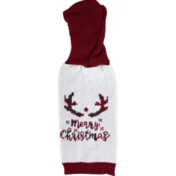 Pull de Noël à capuche pour chien