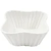 Ramequin carré céramique contour texturé blanc 7,5x7,5xH3,5cm