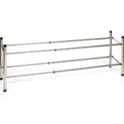 Range-chaussures extensible métal chromé