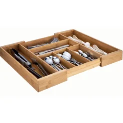 Range couverts extensible en bambou