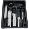 Range couverts extensible plastique noir