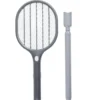 Raquette électrique anti insectes volants manche télescopique LED UV L45cm