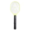 Raquette électrique attrape insectes à piles plastique jaune