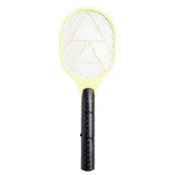 Raquette électrique attrape insectes à piles plastique jaune
