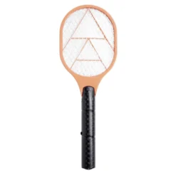 Raquette électrique attrape insectes à piles plastique orange