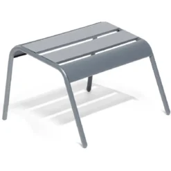 Repose-pied Fun métal gris 48x45xH32cm