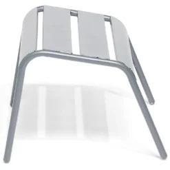 Repose-pied Fun métal gris 48x45xH32cm