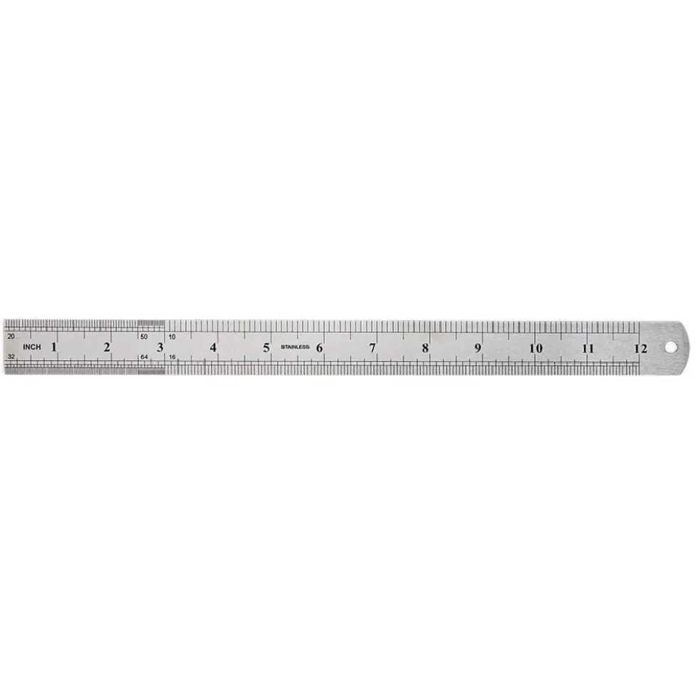 Règle acier 30cm