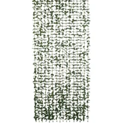Rideau de porte bambou feuillage vert 90xH200cm