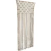 Rideau de porte macramé beige 90xH200cm
