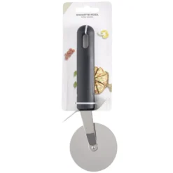 Roulette pizza inox manche plastique noir L20cm