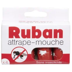 Ruban attrape mouche x4