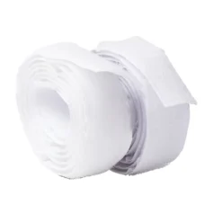Ruban à boucle autocollant nylon blanc 1m