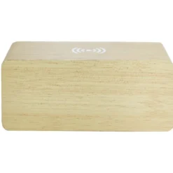 Réveil rectangulaire bois naturel