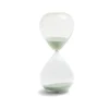 Sablier verre sable bleu Ø10,5xH24,5cm