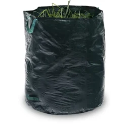Sac de jardin 270L plastique vert Ø67xH76 cm