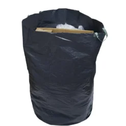Sac de jardin 400L plastique vert avec poignées