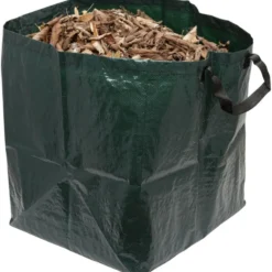 Sac de jardin 80L plastique vert 43x39xH48 cm