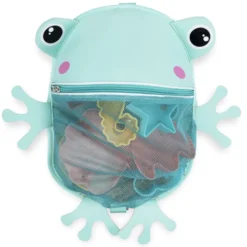 Sac de plage enfant forme animal bleu 30x25xH9,5cm (2 modèles requin ou grenouille)