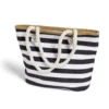 Sac de plage marin bleu polyester et coton