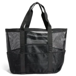 Sac de plage multi-compartiments polyester L58x23,5xH39cm - 3 coloris