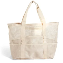 Sac de plage multi-compartiments polyester L58x23,5xH39cm - 3 coloris
